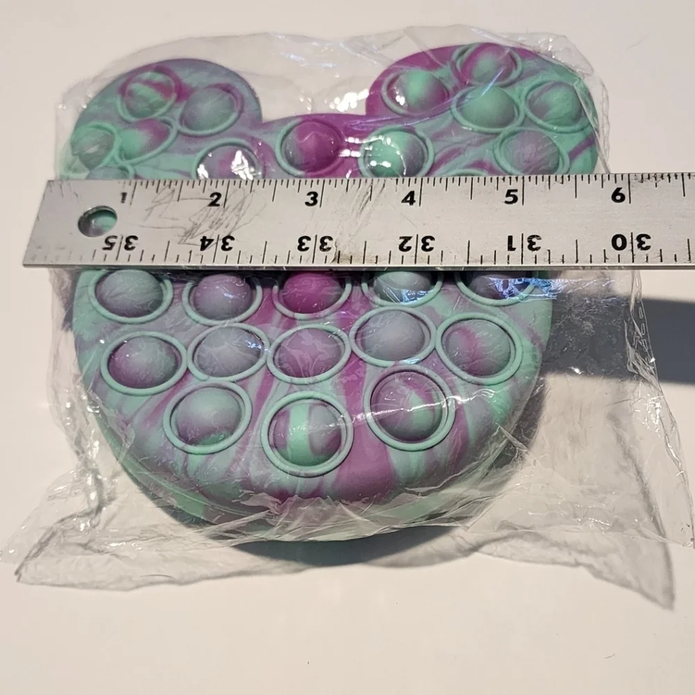 Pop It‎ Fidget Purple Green Crossbody Bag Purse Mouse